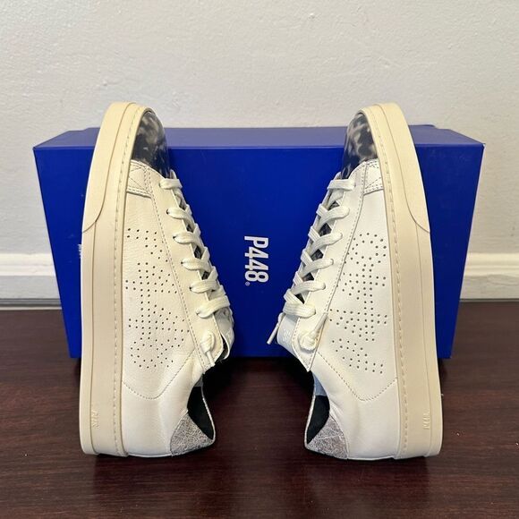 Women’s P448 leather sneakers in beige size 6-6,5 / EU36 new - Picture 14 of 16